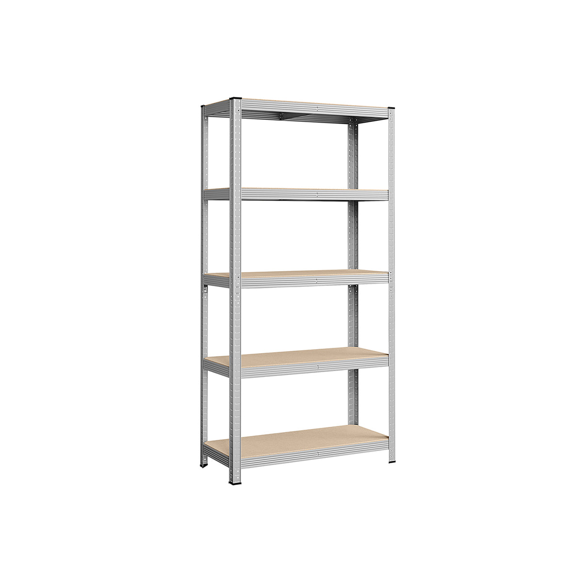 Zwaar Metalen Opbergrek met 5 Verstelbare Planken, 90 x 180 x 40 cm