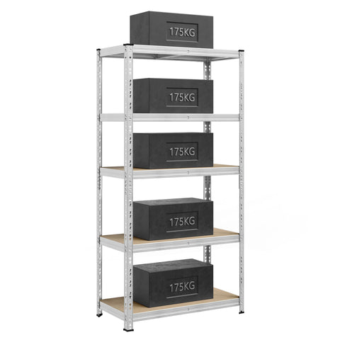Zware Stellingkast met Verstelbare Planken en Kliksysteem, Set van 1 of 2