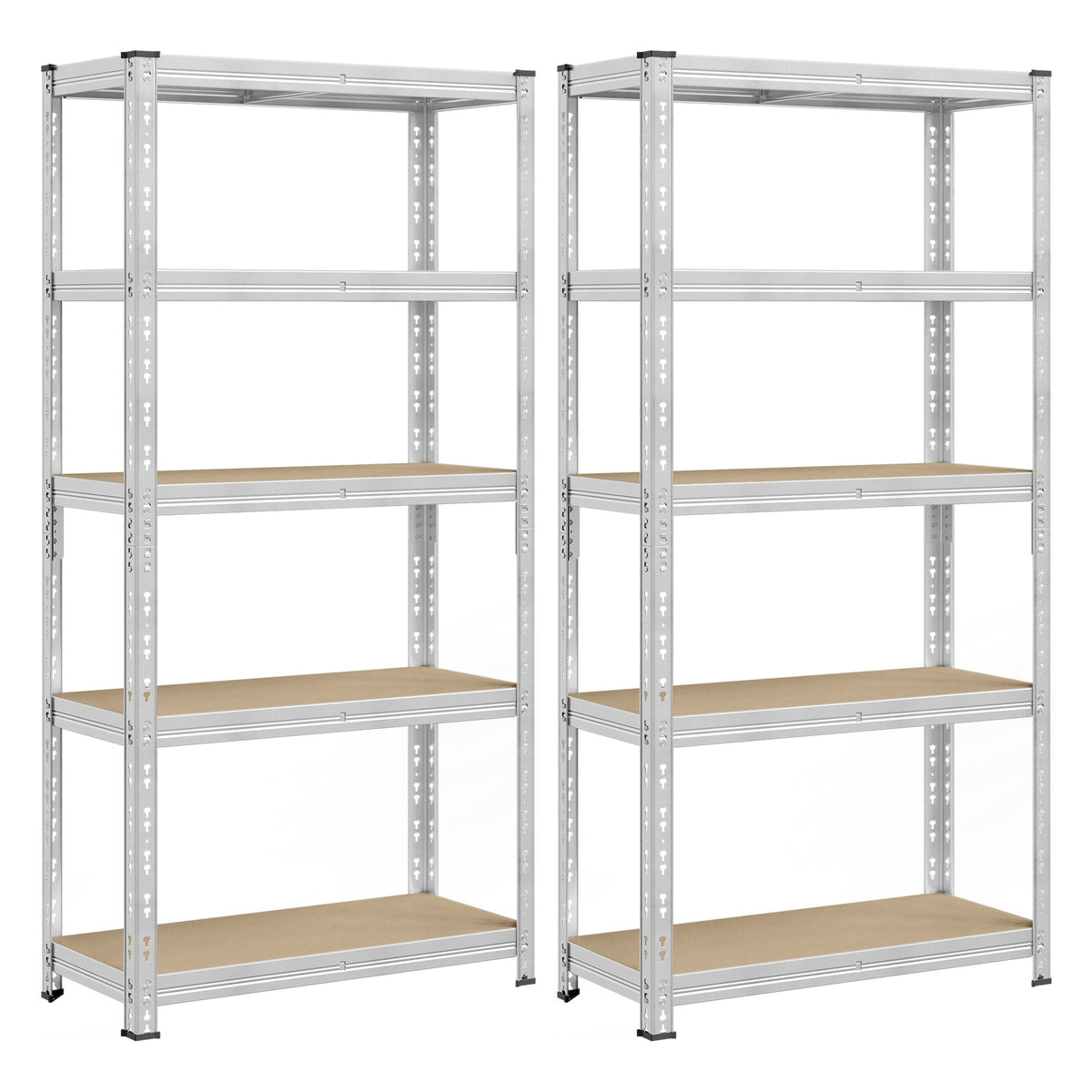 Zware Stellingkast met Verstelbare Planken en Kliksysteem, Set van 1 of 2