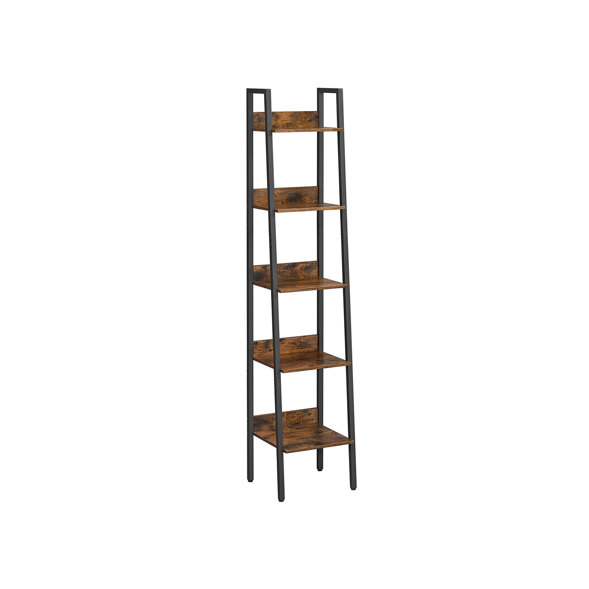 Smalle Boekenkast met 5 Planken en Achterwand, 33,8 x 170 cm
