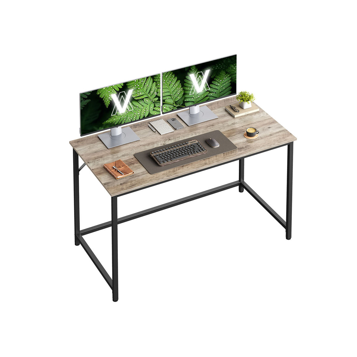 Industrieel bureau grijs