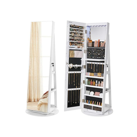 360° Draaibare Sieradenkast met Spiegel en LED-Verlichting – productweergave 1 | De Groot Living