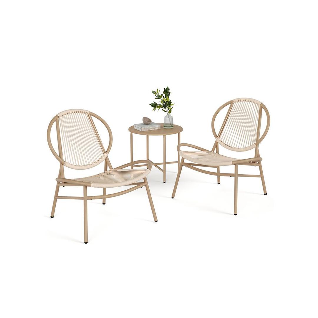 Balkonmeubelset Met Tafel en 2 Stoelen Voor Balkon en Terras – productweergave 1 | De Groot Living