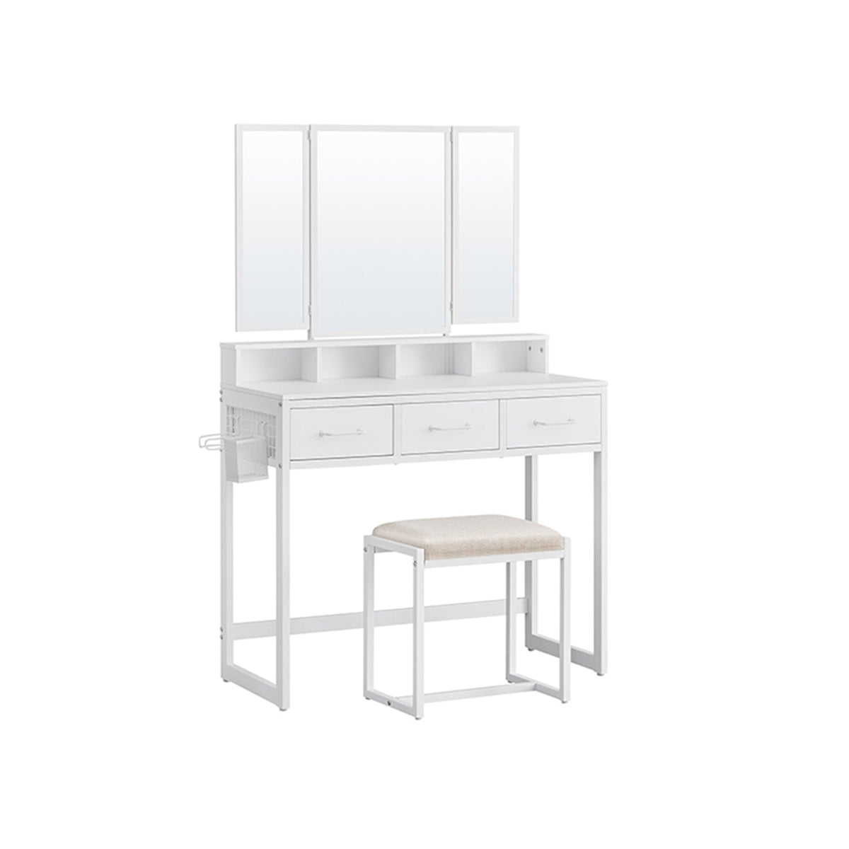 Industriële Kaptafel met Krukje – productweergave 4 | De Groot Living