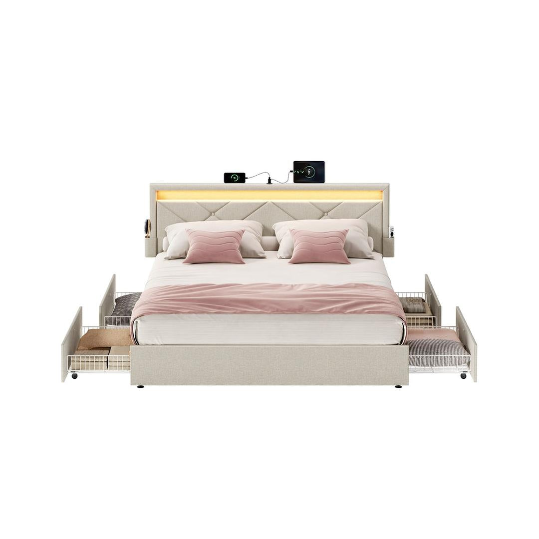 LED Boxspring met Opberglades – productweergave 1 | De Groot Living