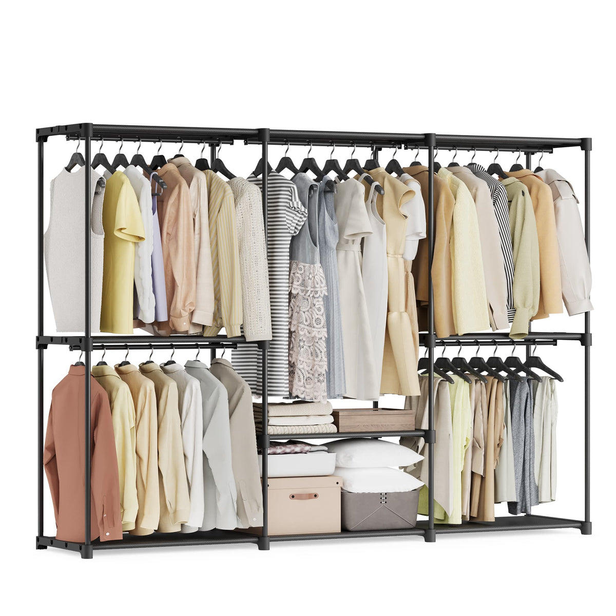 Open Kledingkast met Kledingroede en Hangvakken – productweergave 2 | De Groot Living