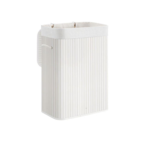 Opvouwbare Bamboe Wasmand van 72 Liter met Deksel – productweergave 1 | De Groot Living