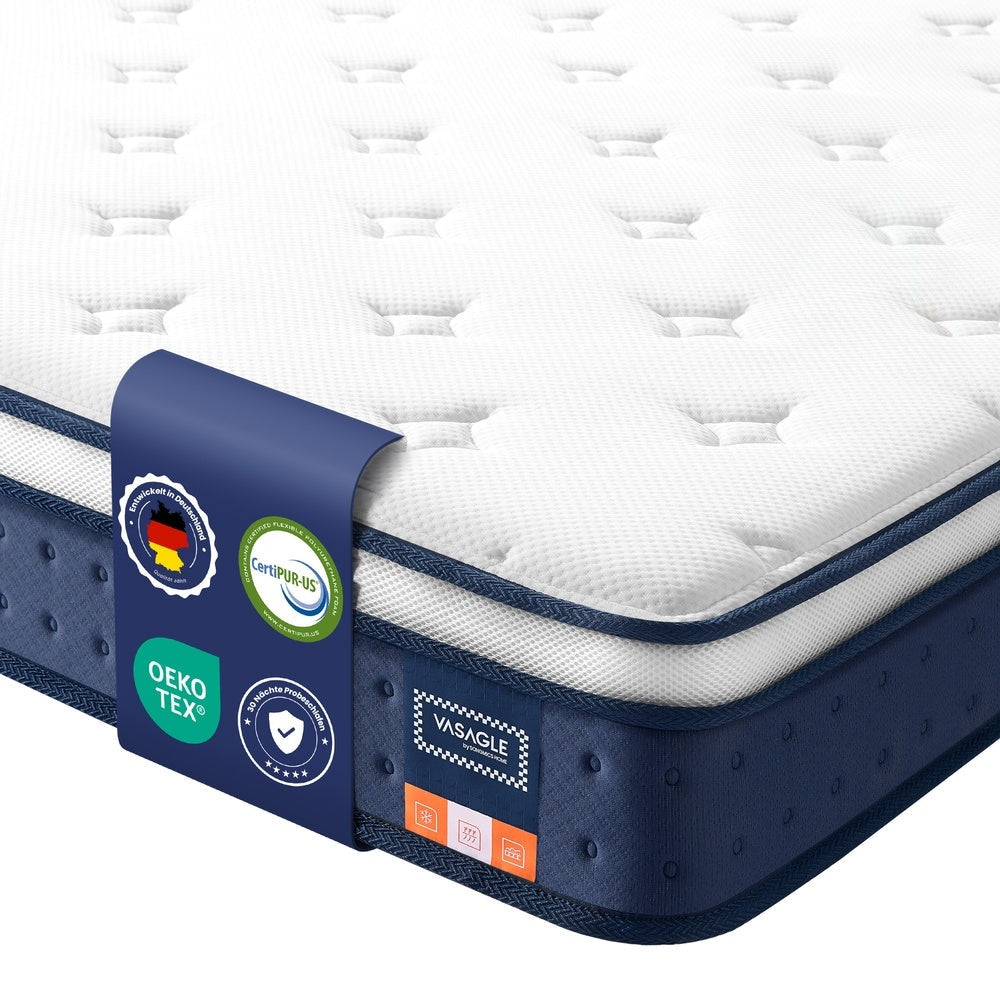 Pocketveringmatras met Geltraagschuim en 7-zone Ondersteuning – productweergave 2 | De Groot Living