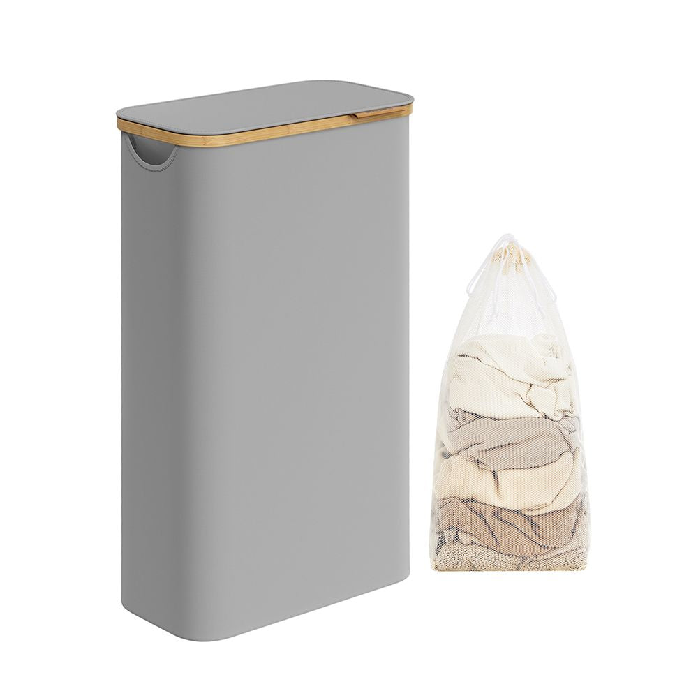 Wasmand Met Deksel en Uitneembare Waszak Voor Kleine Ruimtes – productweergave 32 | De Groot Living