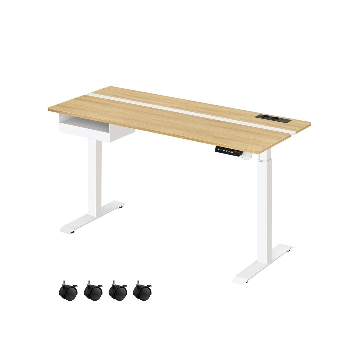 Zit-sta bureau grijs