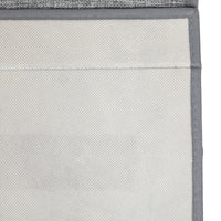 Stapelbare Opbergdozen met Metalen Frame en Deksel, Set van 4, Grijs