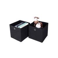 Opvouwbare Opbergdozen met Vingergat voor Kubusrek, Set van 6, 30 x 30 x 30 cm