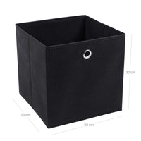 Opvouwbare Opbergdozen met Vingergat voor Kubusrek, Set van 6, 30 x 30 x 30 cm