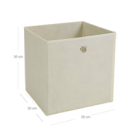 Opvouwbare Opbergdozen met Vingergat voor Kubusrek, Set van 6, 30 x 30 x 30 cm