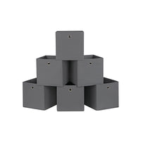 Opvouwbare Opbergdozen met Vingergat voor Kubusrek, Set van 6, 30 x 30 x 30 cm