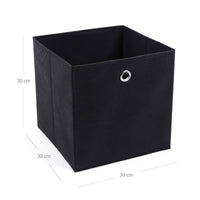 Opvouwbare Opbergdozen met Vingergat voor Kubusrek, Set van 6, 30 x 30 x 30 cm