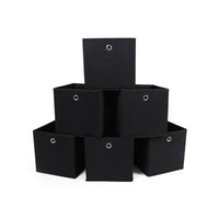 Opvouwbare Opbergdozen met Vingergat voor Kubusrek, Set van 6, 30 x 30 x 30 cm
