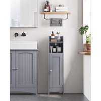 Smalle Toiletkast met Verstelbare Planken, 18 x 20 x 80 cm