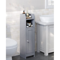 Smalle Toiletkast met Verstelbare Planken, 18 x 20 x 80 cm