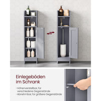 Smalle Toiletkast met Verstelbare Planken, 18 x 20 x 80 cm