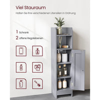 Smalle Toiletkast met Verstelbare Planken, 18 x 20 x 80 cm