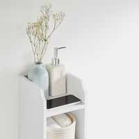 Smalle Toiletkast met Verstelbare Planken, 18 x 20 x 80 cm