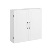 Badkamerkast met 2 Deuren en 2 Verstelbare Planken, 60 x 18 x 60 cm