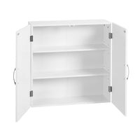 Badkamerkast met 2 Deuren en 2 Verstelbare Planken, 60 x 18 x 60 cm