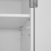 Badkamerkast met 2 Deuren en 2 Verstelbare Planken, 60 x 18 x 60 cm