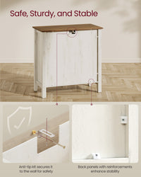 Dressoir met Schuifdeuren, Lade en Verstelbare Plank, 80 x 80 cm