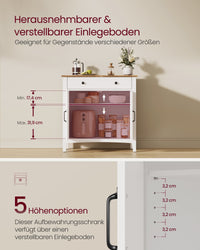 Dressoir met Schuifdeuren, Lade en Verstelbare Plank, 80 x 80 cm