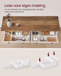 Dressoir met Schuifdeuren, Lade en Verstelbare Plank, 80 x 80 cm