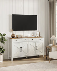 Dressoir met Schuifdeuren, Lade en Verstelbare Plank, 80 x 80 cm