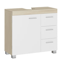 Wastafelonderkast met 3 Lades en Poten, 30 x 70 x 64 cm