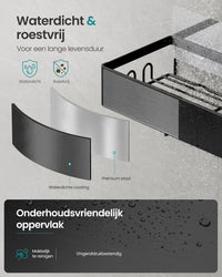 Zelfklevende Doucheplank zonder Boren, Set van 2, 31,5 x 12,5 x 5 cm