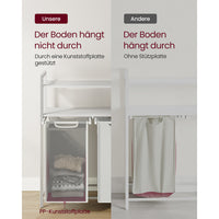 Wasmand met 2 Uitschuifbare Vakken en 2 Planken