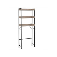 Toiletplank met 3 Open Planken en Stalen Frame