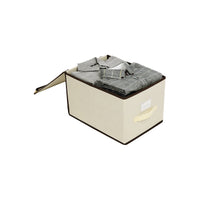 Vouwdozen met Scharnierend Deksel en Labelhouder, Set van 3, 40 x 30 x 25 cm