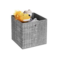 Opvouwbare Opbergdozen met Vingergat voor Kubusrek, Set van 6, 30 x 30 x 30 cm