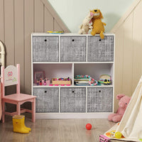 Opvouwbare Opbergdozen met Vingergat voor Kubusrek, Set van 6, 30 x 30 x 30 cm