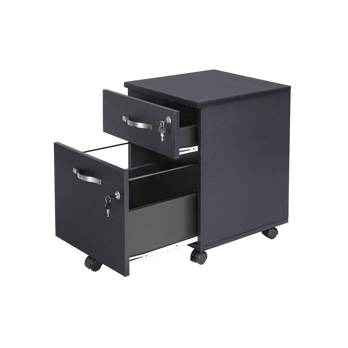 Verrijdbare Archiefkast met 2 Lades op Slot, voor Hangmappen A4