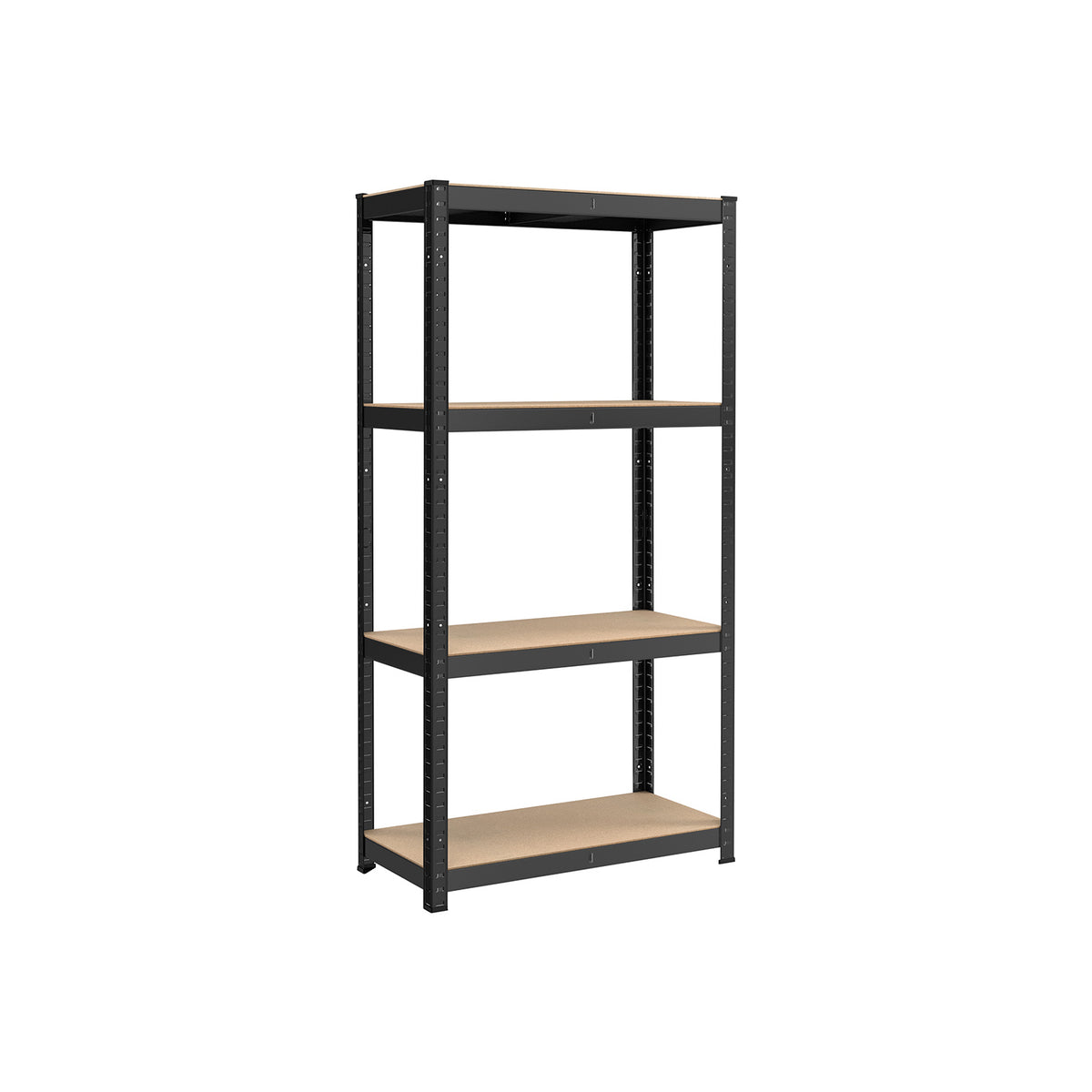 Zwaar Metalen Opbergrek met 4 Verstelbare Planken, 40 x 80 x 160 cm