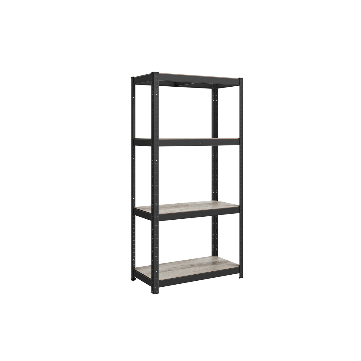 Zwaar Metalen Opbergrek met 4 Verstelbare Planken, 40 x 80 x 160 cm