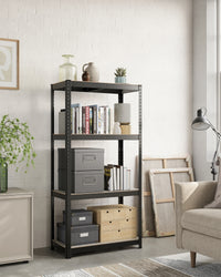 Zwaar Metalen Opbergrek met 4 Verstelbare Planken, 40 x 80 x 160 cm