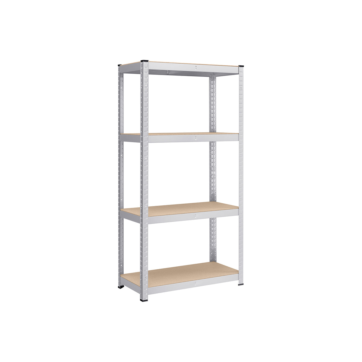 Zwaar Metalen Opbergrek met 4 Verstelbare Planken, 40 x 80 x 160 cm