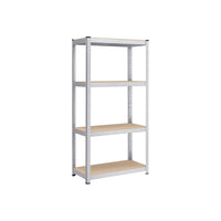 Zwaar Metalen Opbergrek met 4 Verstelbare Planken, 40 x 80 x 160 cm