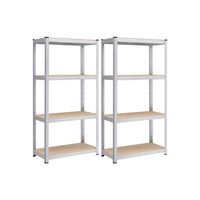 Zwaar Metalen Opbergrek met 4 Verstelbare Planken, 40 x 80 x 160 cm