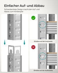 Zwaar Metalen Opbergrek met 5 Verstelbare Planken, 90 x 180 x 40 cm