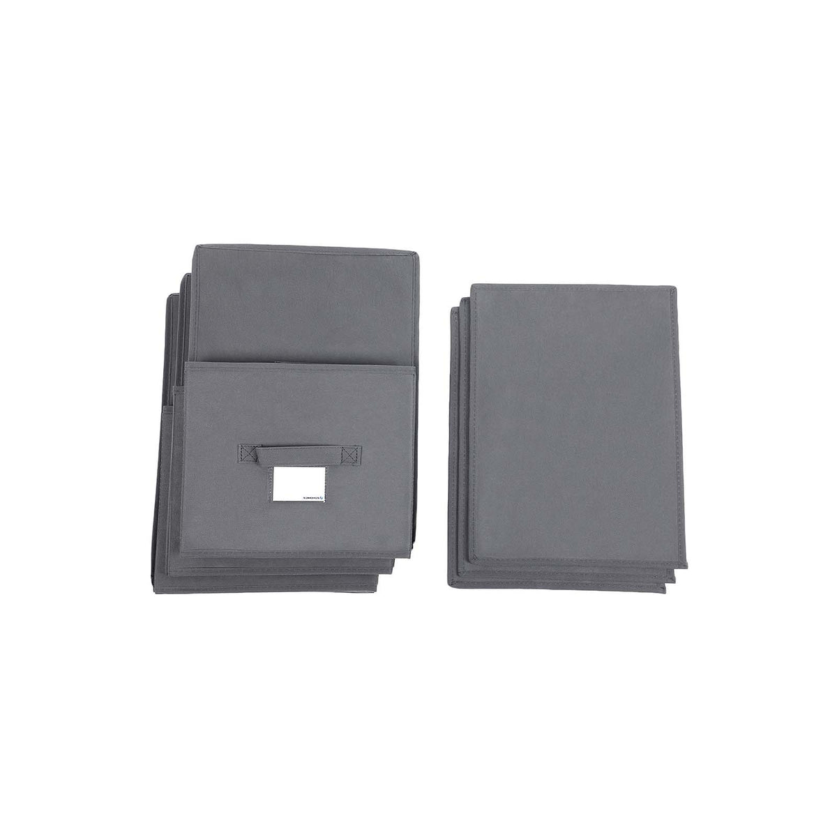 Vouwdozen met Scharnierend Deksel en Labelhouder, Set van 3, 40 x 30 x 25 cm