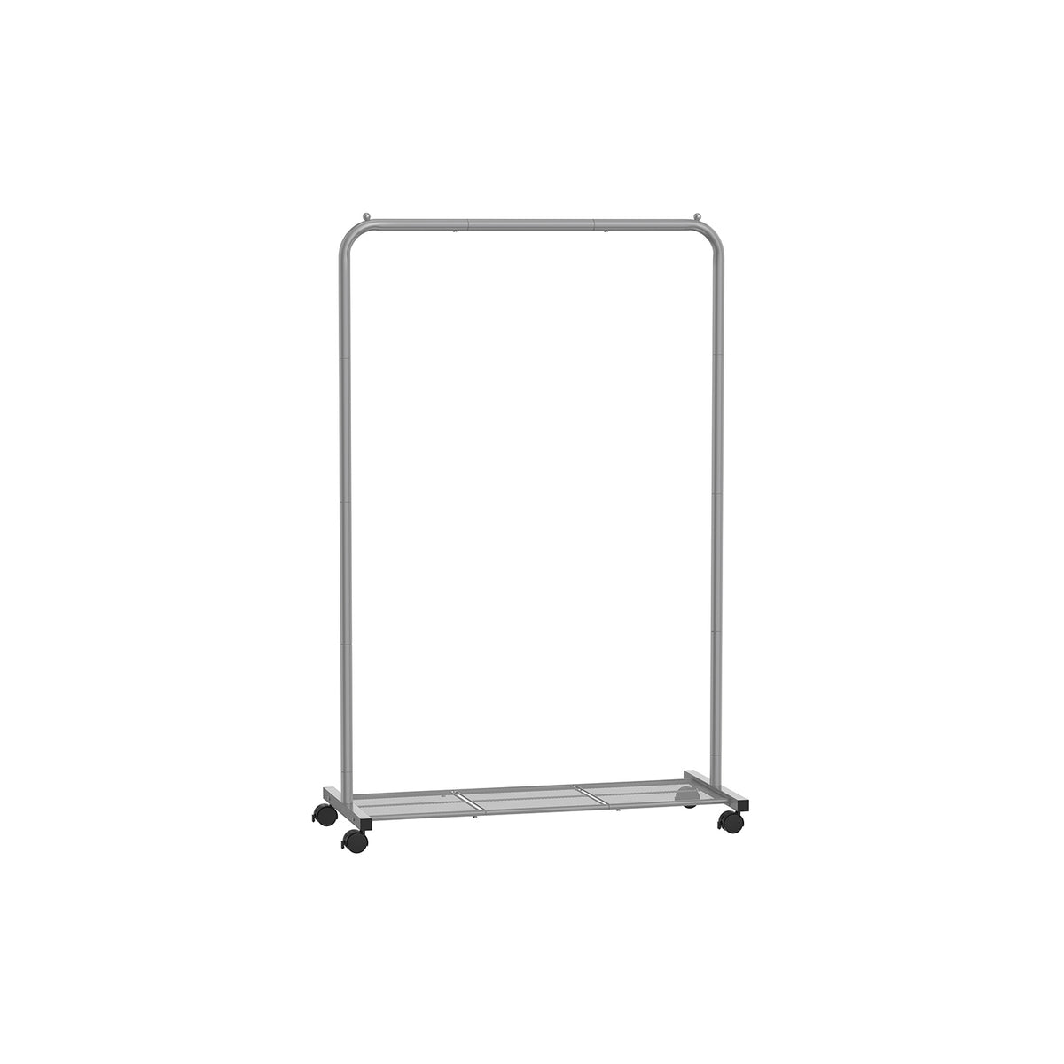 Kledingrek op Wielen met Roosterplank, 40,5 x 91 x 158 cm